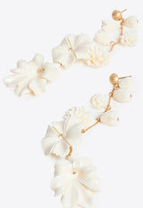 Cult Gaia Giana Floral Drop Earrings White ER1173AC1603_WHITE