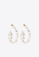 Cult Gaia Kiara Curved Earrings White ER1951BD2466_PEARL