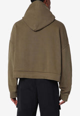 Entire Studios Embroidered Hooded Sweatshirt Green ES2125CO/R_ENTST-MI
