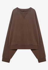 Entire Studios Oversized Crewneck Sweatshirt Brown ES2126CO/Q_ENTST-BT