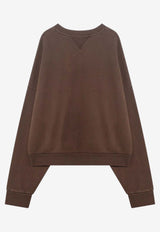 Entire Studios Oversized Crewneck Sweatshirt Brown ES2126CO/Q_ENTST-BT