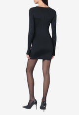 Entire Studios Long-Sleeved Mini Dress Black ES2352NY/Q_ENTST-SO