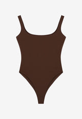 Entire Studios Nylon-Blend Sleeveless Bodysuit Brown ES2356NY/P_ENTST-BT
