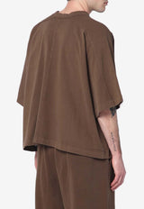 Entire Studios Oversized Crewneck T-shirt Brown ES2361CO/Q_ENTST-BT