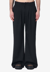 Entire Studios Wool-Blend Wide-Leg Pants Black ES2546WO/Q_ENTST-BW