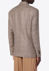 Lardini Double-Breasted Prince of Wales Blazer Brown ES6906EESAM64552/Q_LARDI-210