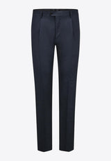 Lardini Single-Breasted Wool-Blend Suit Blue ES787AE_NAVY