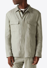 Lardini Esansel Button-Up Shirt Jacket Green ESANSEL_GREEN