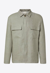 Lardini Esansel Button-Up Shirt Jacket Green ESANSEL_GREEN