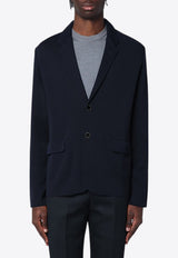 Lardini Single-Breasted Buttoned Blazer Blue ESLJM92NES64009/Q_LARDI-850