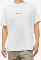 Lardini Logo Print Crewneck T-shirt White ESLTMC70_WHITE