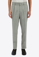 Lardini Tailored Straight-leg Pants Green ESMURAT_GREEN