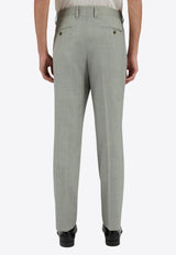 Lardini Tailored Straight-leg Pants Green ESMURAT_GREEN