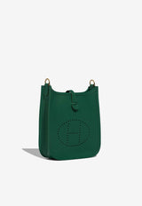 Mini Evelyne 16 in Vert Moyen Taurillon Clemence with Gold Hardware