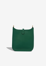 Mini Evelyne 16 in Vert Moyen Taurillon Clemence with Gold Hardware