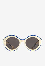 Bumper Sunglasses with Logo-Lettering