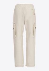 Eleventy Kids Boys Drawstring Cargo Pants Beige EW6P40-J0247_BEIGE