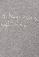 Eleventy Boys Slogan Print Hoodie Gray EX4P30-Z3122_GREY