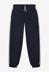 Eleventy Boys Running Club Track Pants Blue EX6Q20-Z3123_BLUE