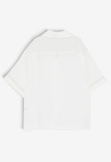 Boys Short-Sleeved Linen Shirt
