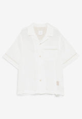 Boys Short-Sleeved Linen Shirt