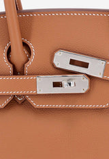 Birkin Shoulder Light 29 in Gold Evercolor with Palladium Hardware