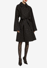 Dolce & Gabbana DG Logo Trench Coat F0C3RT HJMOW N0000 Black