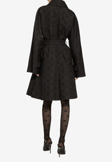 Dolce & Gabbana DG Logo Trench Coat F0C3RT HJMOW N0000 Black