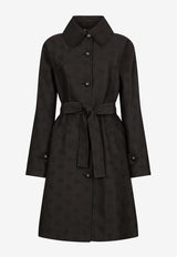 Dolce & Gabbana DG Logo Trench Coat F0C3RT HJMOW N0000 Black