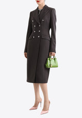 Dolce & Gabbana Double-Breasted Wool Coat Gray F0W2CT FU287 S8290