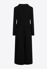 Dolce & Gabbana Double-Breasted Long Wool Coat Black F0W5KTHU2AX/R_DOLCE-N0000