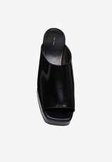 The Row Emi Flatform Leather Sandals Black F1597L604_THERO-BLK