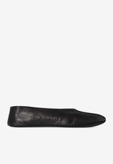 The Row Stella Leather Ballet Flats Black F1638N66/Q_THERO-BLK