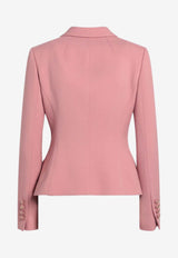 Dolce & Gabbana Single-Breasted Wool Blazer Pink F27DSTFU2L8/Q_DOLCE-F0473