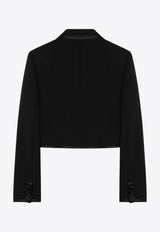 Dolce & Gabbana Cropped Double-Breasted Jacket Black F27EHTFUBD2/Q_DOLCE-N0000
