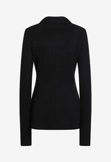 Dolce & Gabbana Double-Breasted Buttoned Blazer Black F27HDTHU2BB/R_DOLCE-N0000
