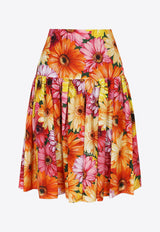Dolce & Gabbana High-Waist Floral Mini Skirt Multicolor F4B8IT HS5LC HV3BB