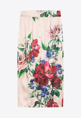 Dolce & Gabbana Floral Print Midi Skirt Multicolor F4BCATFSIB5/Q_DOLCE-H25PR