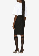 Dolce & Gabbana High-Waist Pencil Skirt Black F4BKDT GDM43 N0000