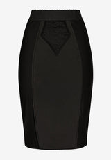 Dolce & Gabbana High-Waist Pencil Skirt Black F4BKDT GDM43 N0000