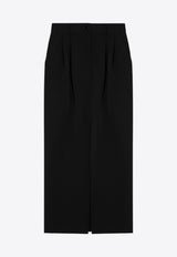Dolce & Gabbana Wool-Blend Pencil Midi Skirt Black F4CZ8TFU21E/P_DOLCE-N0000