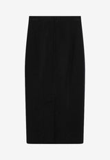 Dolce & Gabbana Wool Pencil Skirt Black F4DAMTHU2BB/R_DOLCE-N0000