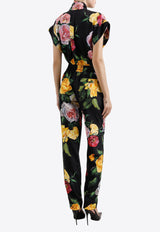 Dolce & Gabbana Floral Print Silk Habotai Shirt Multicolor F5T25T IS1XJ HN5IY