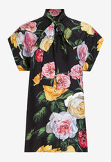 Dolce & Gabbana Floral Print Silk Habotai Shirt Multicolor F5T25T IS1XJ HN5IY