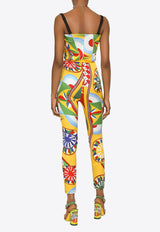 Dolce & Gabbana Carretto Sleeveless Jumpsuit Multicolor F6COWT HPGD3 HH4KV