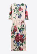 Dolce & Gabbana Floral Print Midi Dress Multicolor F6EAJTFSIB5/Q_DOLCE-H25PR