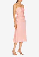 Dolce & Gabbana Strapless Midi Dress Pink F6H8LT FUABF F2528