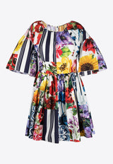 Dolce & Gabbana Checkerboard Jacquard Mini Dress Monochrome F6L0LT GDY03 S9000