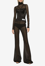 Dolce & Gabbana Re-Edition Label Corset F774UT FURAD N0000 Black