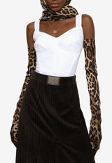 Dolce & Gabbana Lace Bustier Corset Top F7T19T G9798 W0800 White